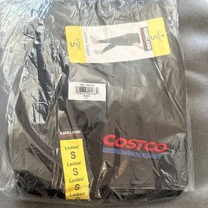 Kirkland Signature Black Ladies' Jogger Pants with Red Costco Logo